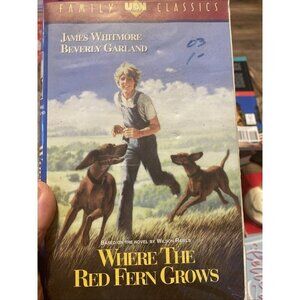 Where The Red Fern Grows VHS 1991‎ UAV Gold Family Classics (Clamshell Case)